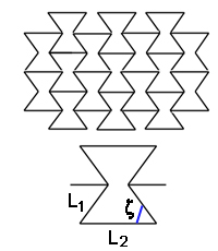 Reentrant honeycomb