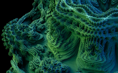  A detail of the 3D Mandelbrot set
